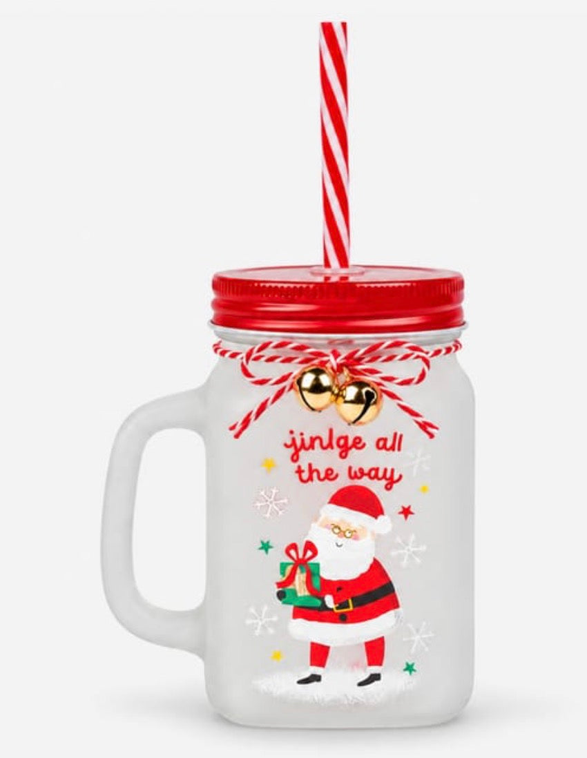 Sleigh Bells Character Mason Jar