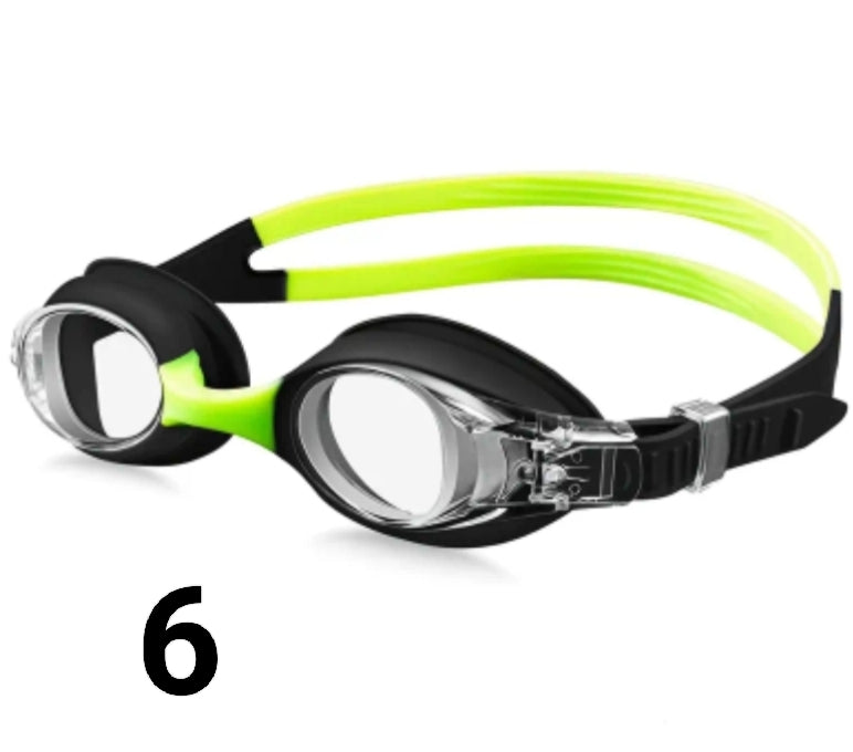 Kids Swimming Goggles Anti-Fog & Waterproof with PC Lens - Adjustable Strap, UV Protection & Anti-Glare, Fit for Ages 3-12 Years