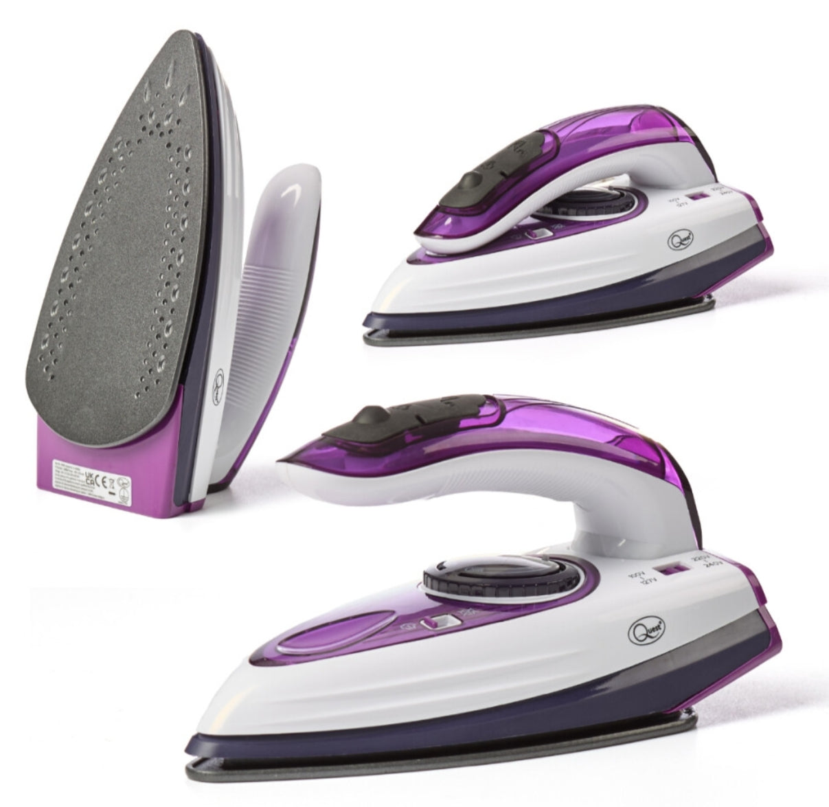 Quest 34030 1000W Portable Travel Steam Iron with 50ml Water Tank