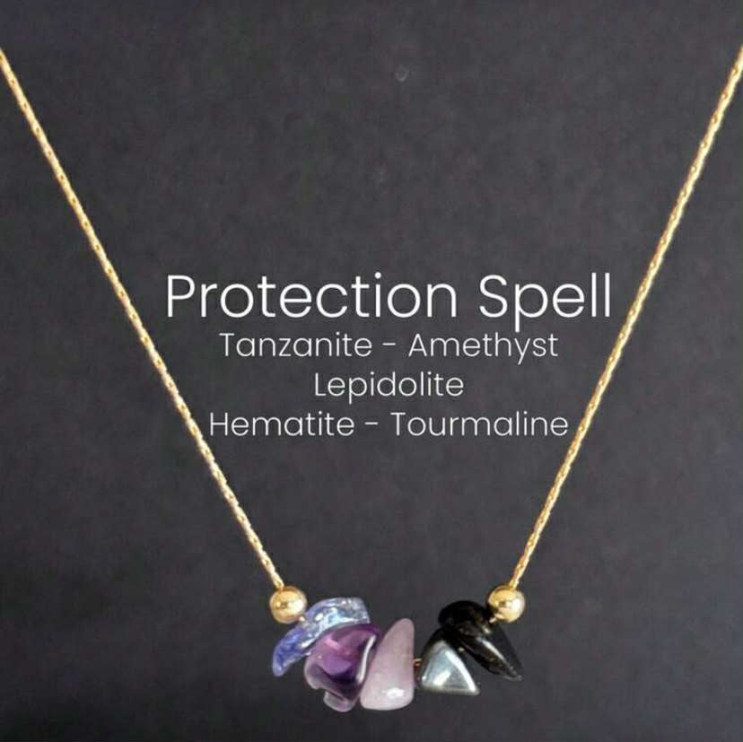 Protection spell necklace