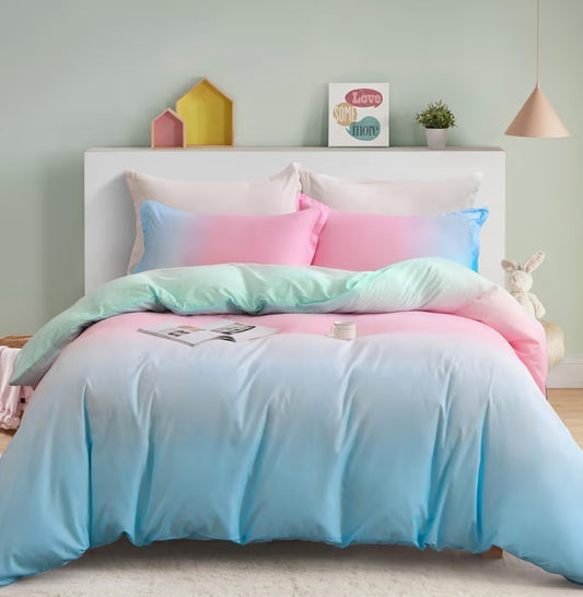 Bedding Blue and Pink Bedding
