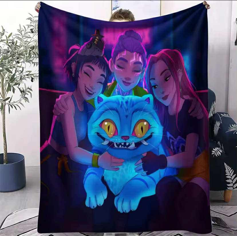 Pop D-emon H-unters Anime flannel blanket