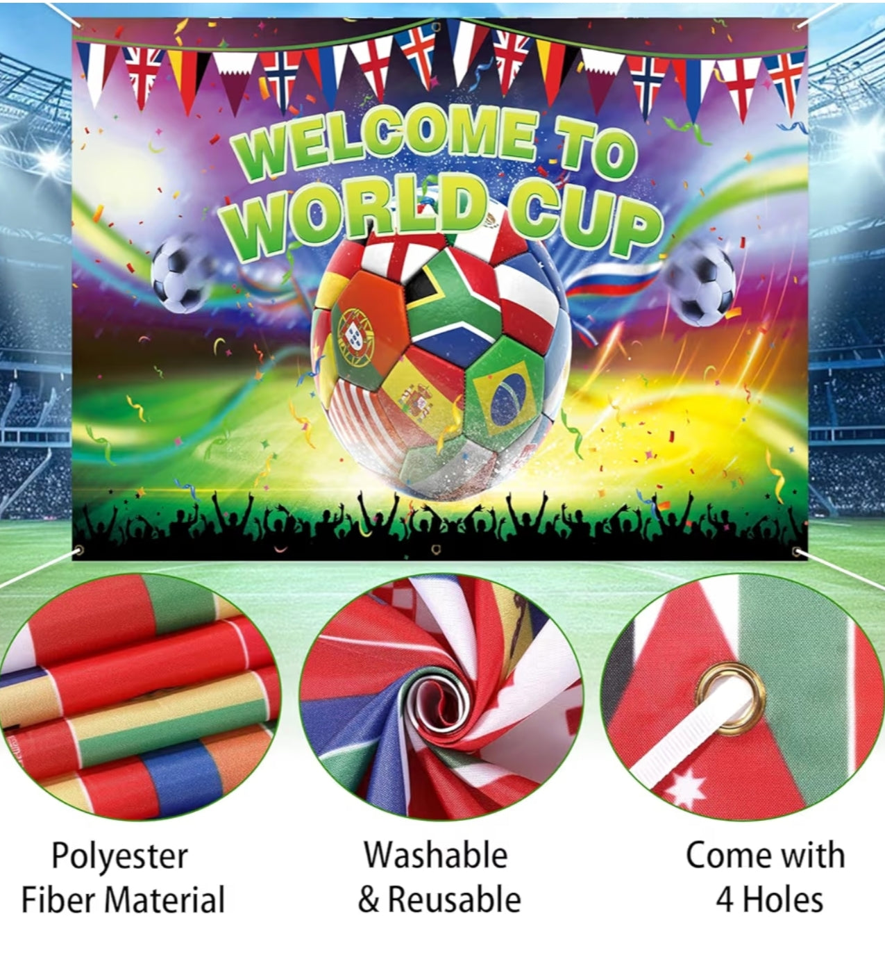 International Flag Bunting World Cup Sports Events Theme