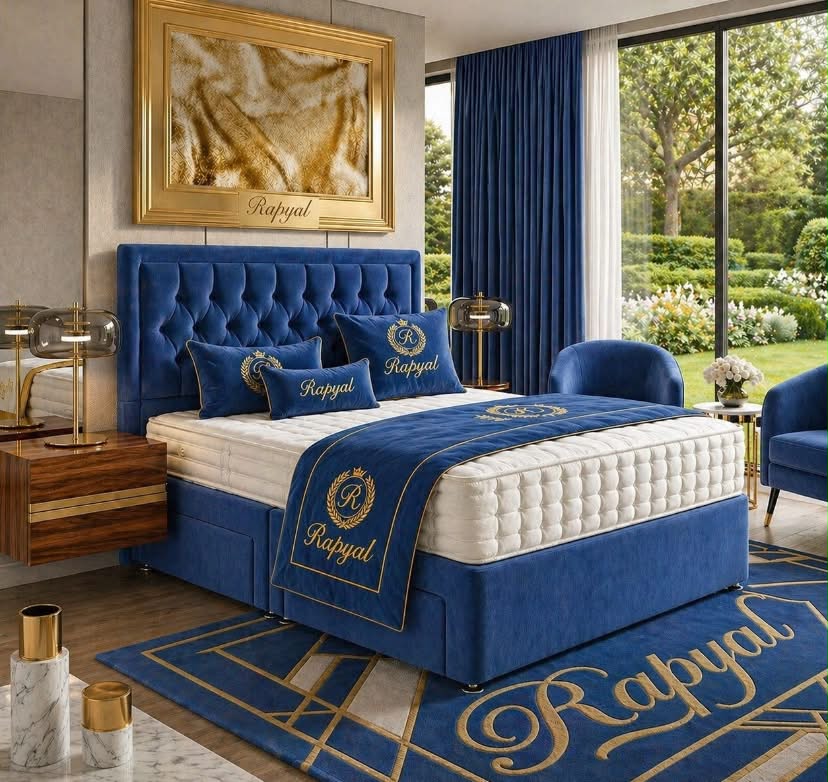Double bed with mattress