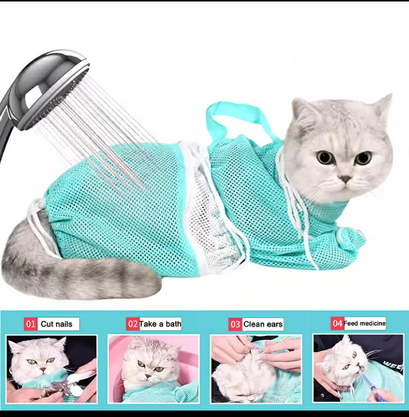 Cat Grooming Shower Bag