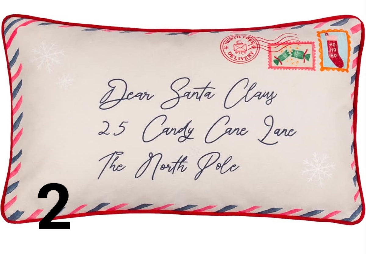 Merry and Bright Fur Cushion Cover (30x50cm)
Embroidered Faux Fur Striped Slogan Festive Holiday Season Case
