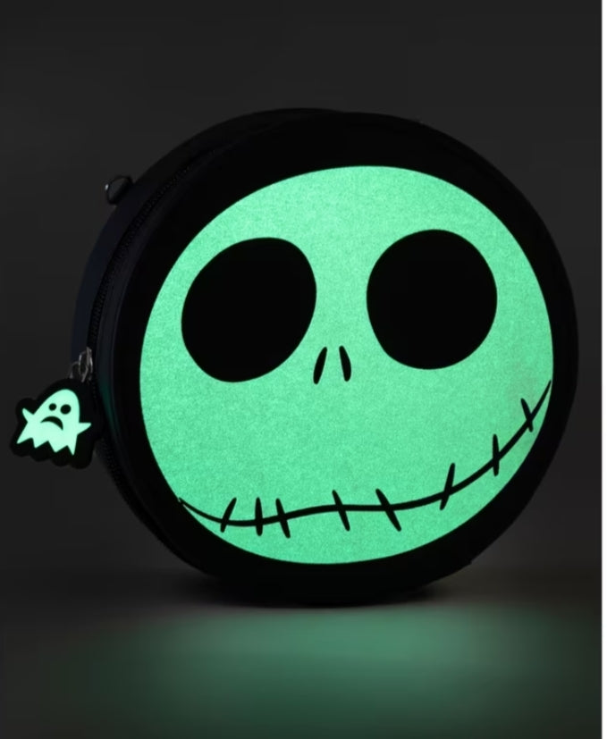N B C Jack Skellington Black and White Body Bag Zip-Up Bag for Carrying Essentials