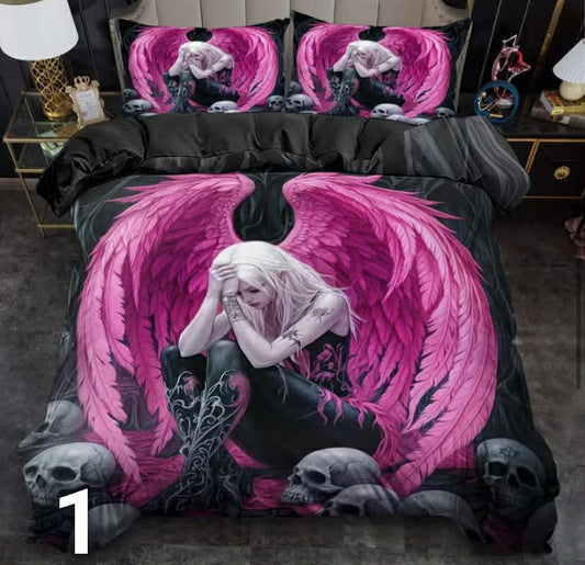 Picture bedding sets.
