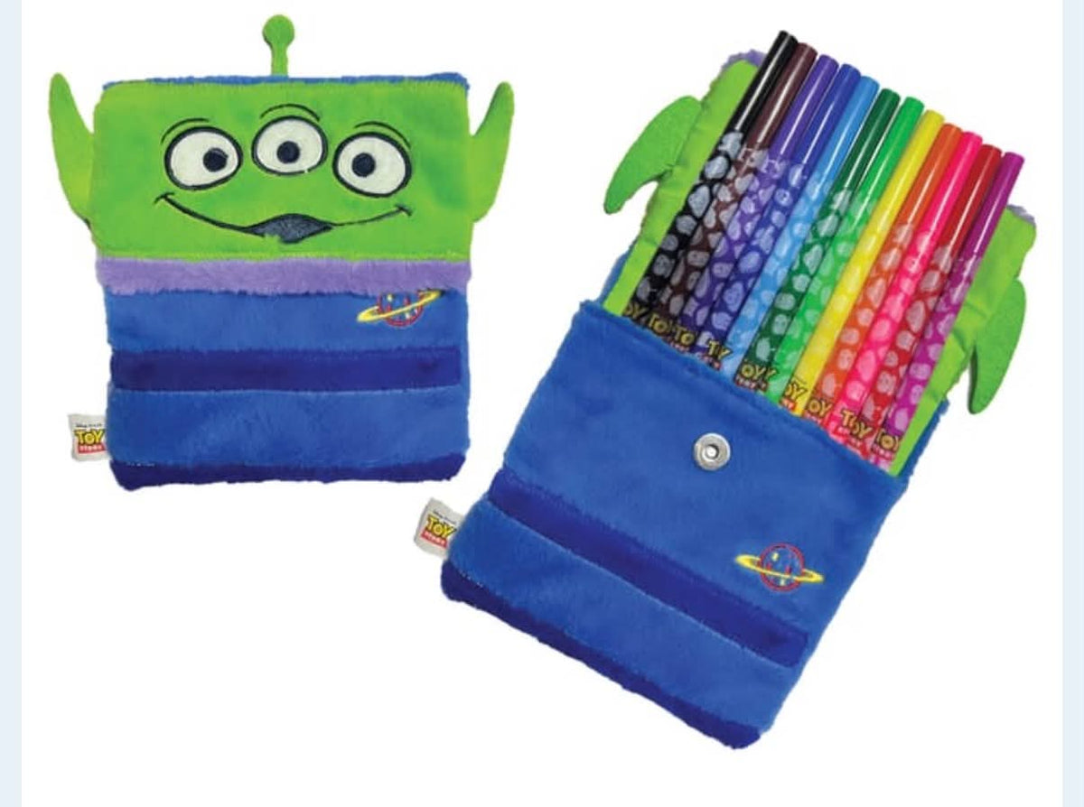 Toy Story Fluffy Pen Pouch With Gel Pens