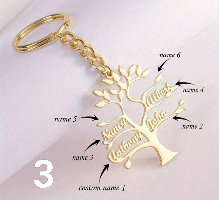 Personalised keyrings