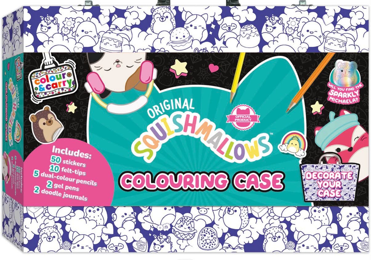 Squish mallows and paw patrol colouring cases