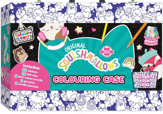 Squish mallows and paw patrol colouring cases