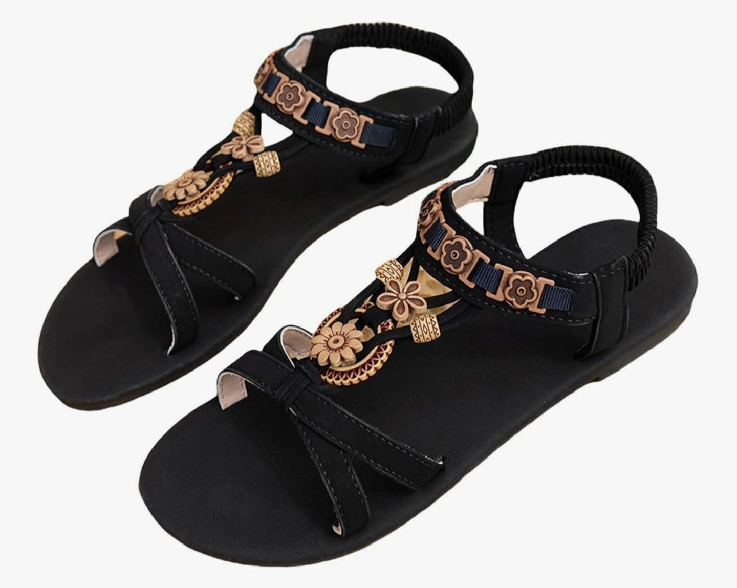Womens Sandals Wide Fit Comfortable Slip on Wedge