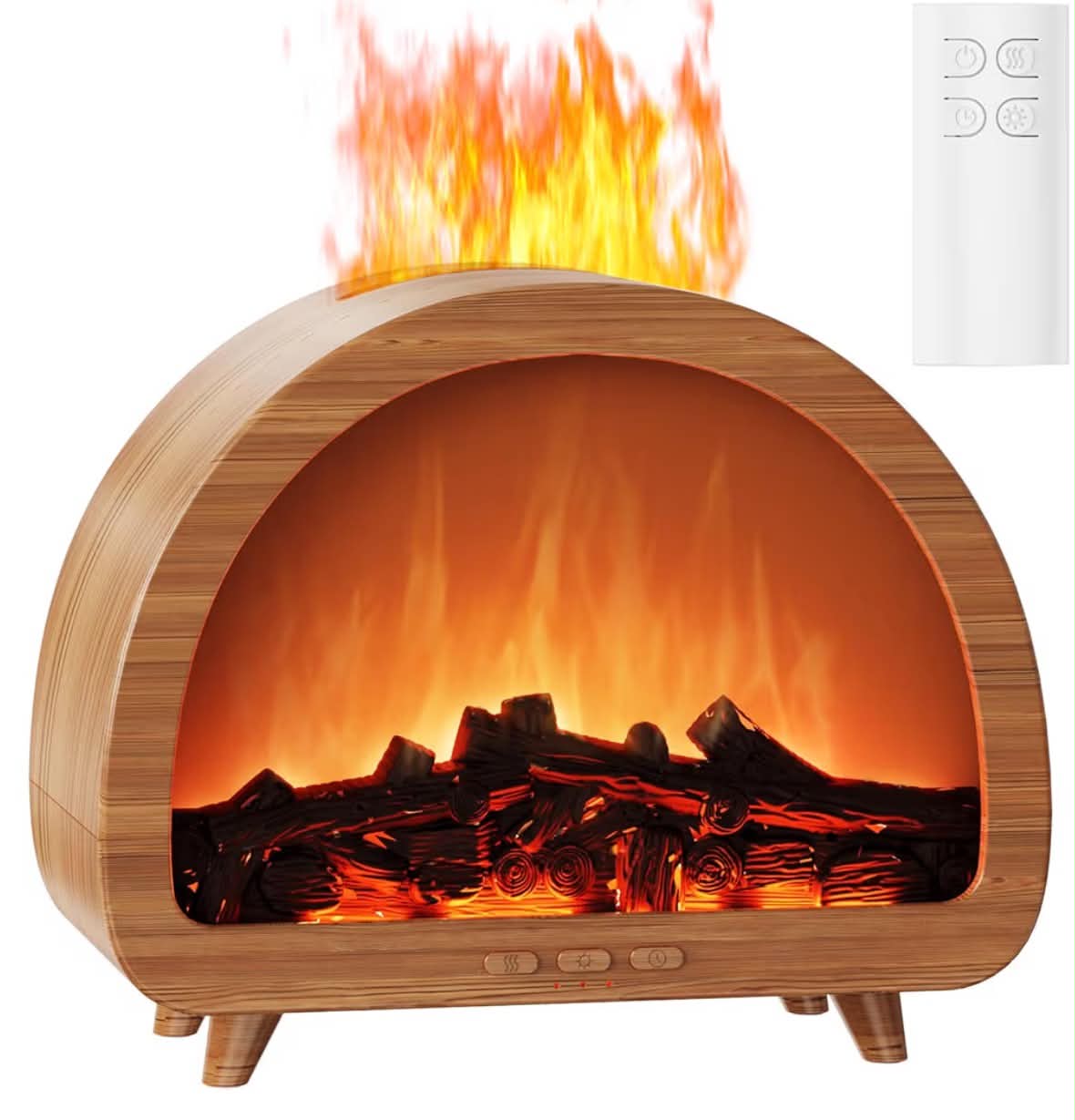 Fireplace Essential Oil Diffuser Flame Aromatherapy Scent Diffuser Oil Machine Cool Mist Humidifier Colorful Fake Fire Difusor Air Diffusers