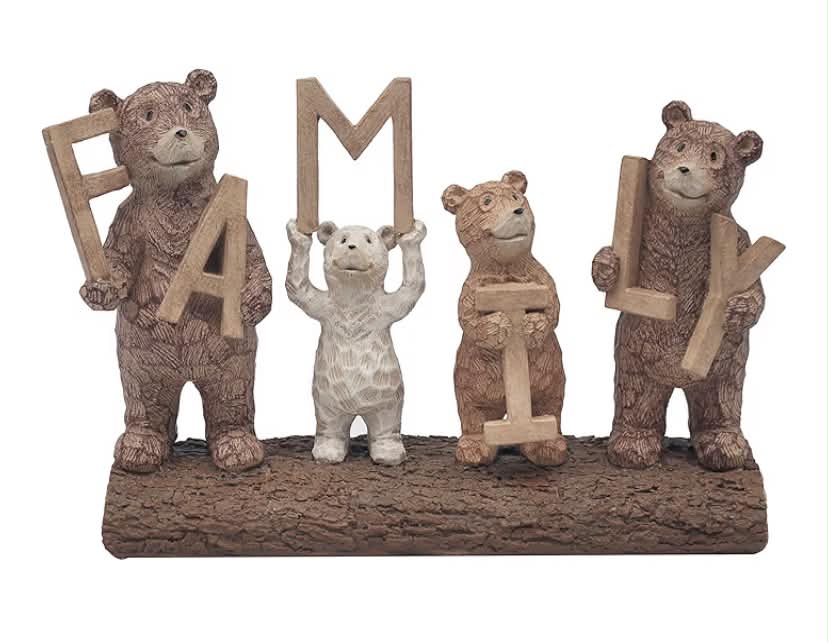The Leonardo Collection Bear Family Figurine For Home & Office