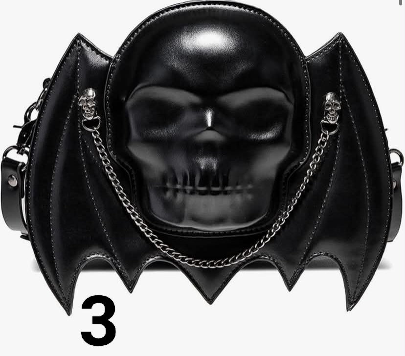 Crossbody Bag Small Shoulder Purse Handbag Phone Bag Skull Gothic