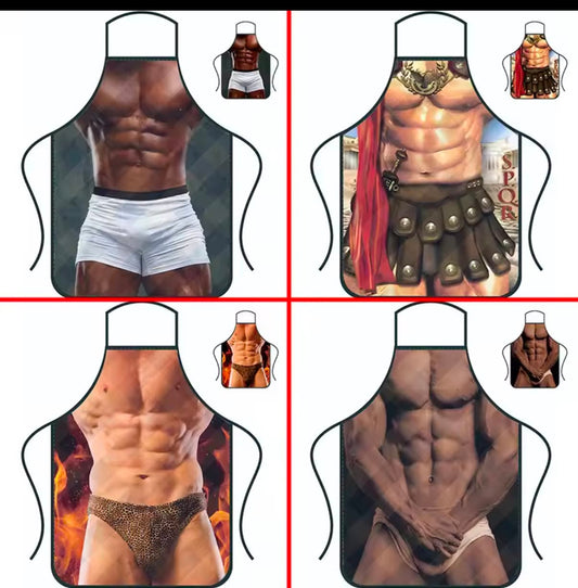 Funny Creative Personalized Muscle Men's Apron