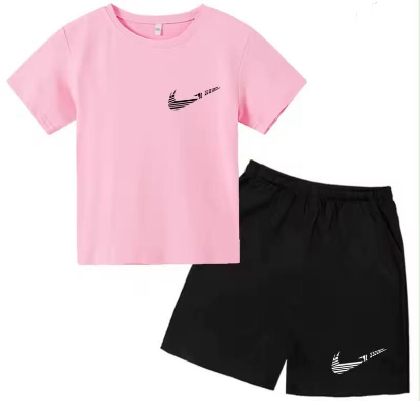 Children Summer New Short Sleeve T-shirt+shorts