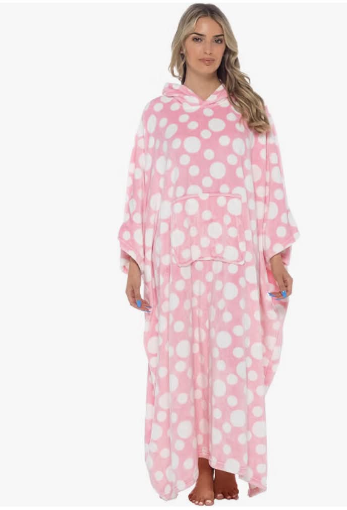 Undercover Oversized Wearable Hooded Blanket Extra Long Ultra Soft Fleece Poncho Hoodie