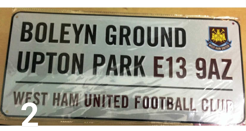 Official Football Club Stadium Street Wall Door Sign Licensed Merchandise New
