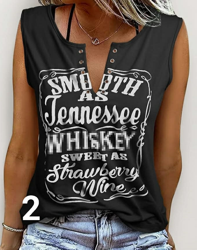 heekpek Women Vest Tops V Neck Casual Summer Tee Tops Sleeveless Cotton Graphic Print Ladies Vests Tank Tops