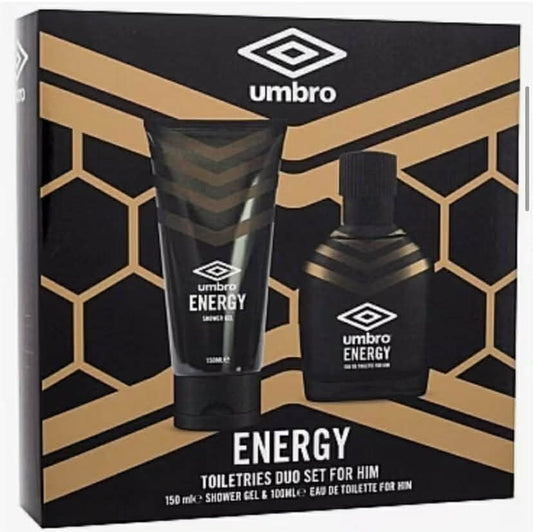 Umbro Energy 100Ml EDT Spray And Body Wash 150Ml