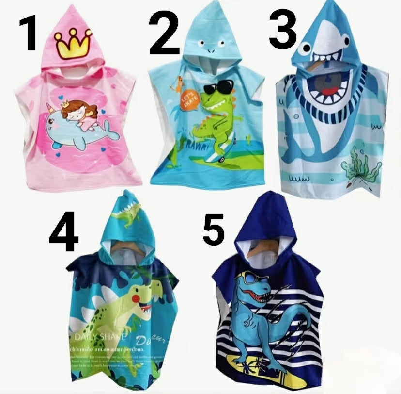 Ultra-Soft Microfiber - Quick-Dry Youngsters' Bath Towel - Cartoon Design for Beach & Shower, Machine Washable