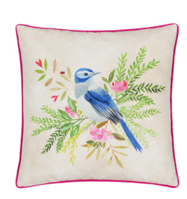 Daisy Hill Bluebird Printed Cushion Cover