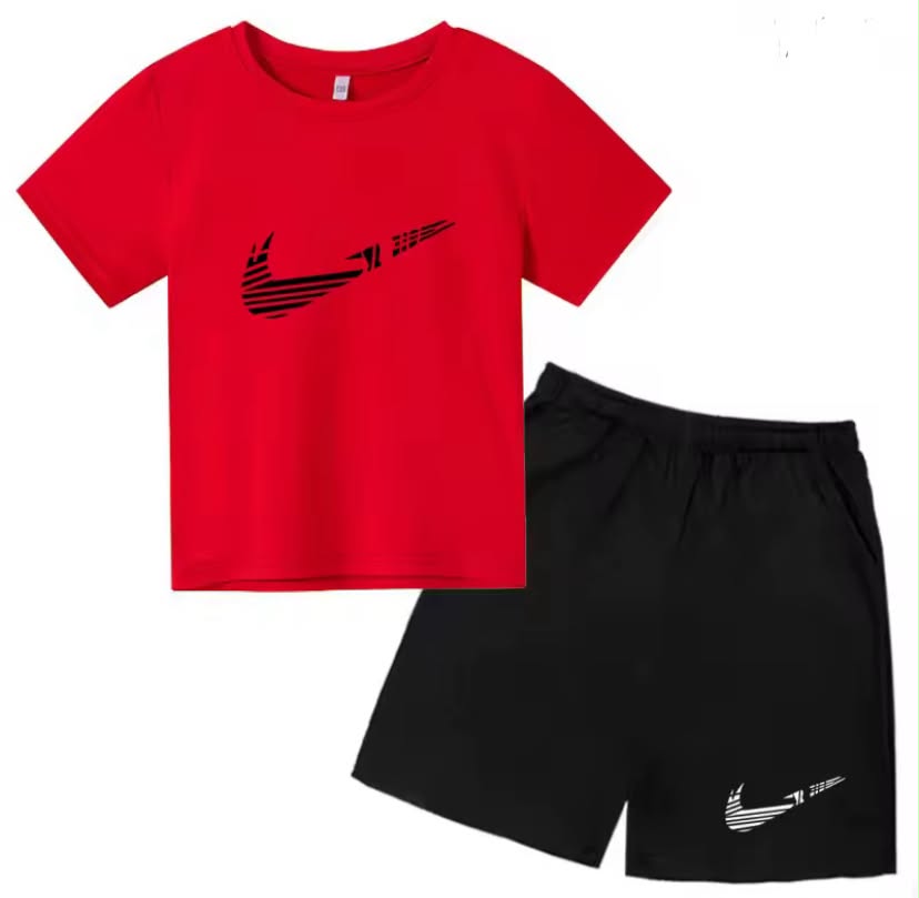 Children Summer New Short Sleeve T-shirt+shorts