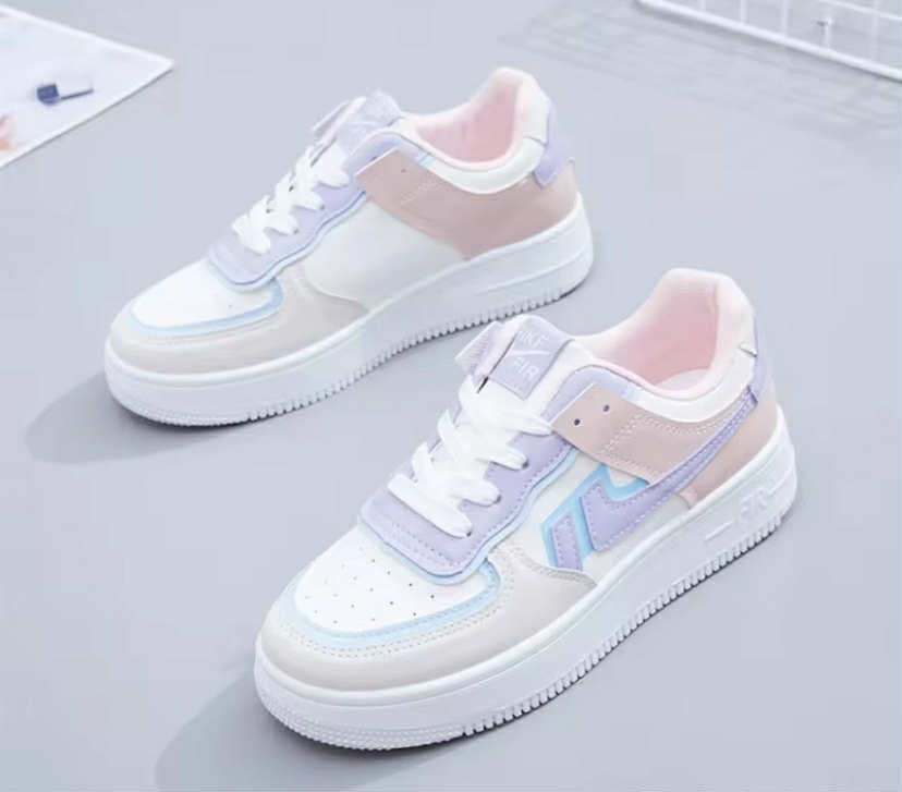 Fashionable Lace-up Flat Casual Shoes