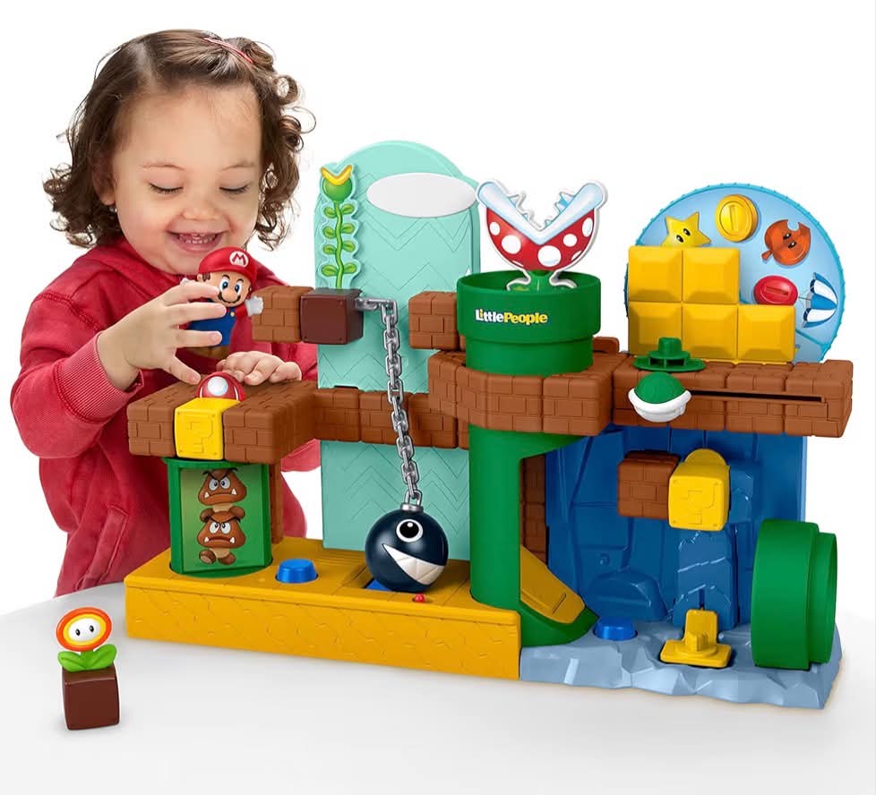 Fisher-Price Little People My Mario Adventure Playset Toddler Toy
