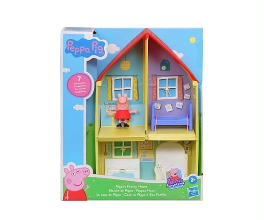 Peppa Pig Peppa’s Adventures Peppa’s Family House Playset Preschool Toy, includes Figure and 6 Accessories,