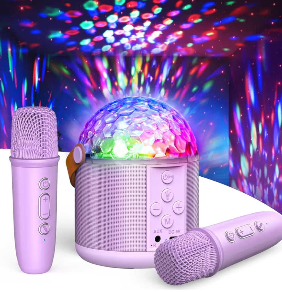 Mini Karaoke Machine 2 Microphones