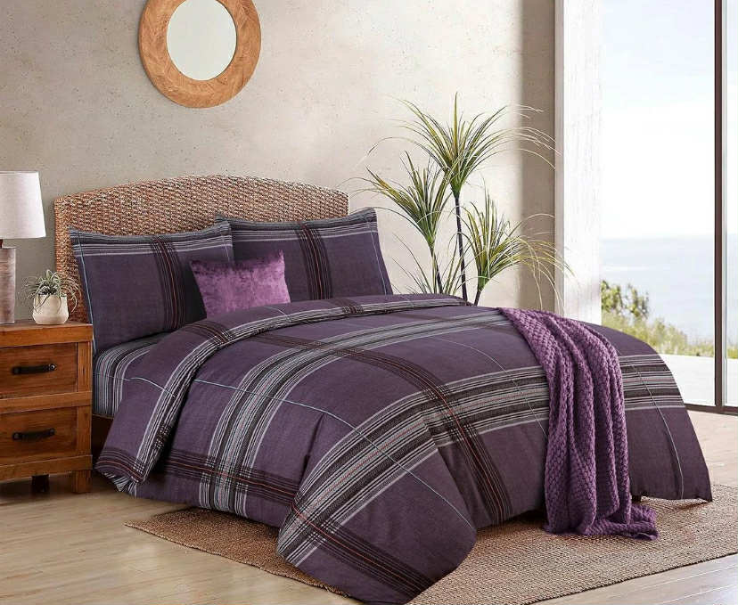 4 Piece Printed Duvet Quilt Cover Luxury Bedding Set