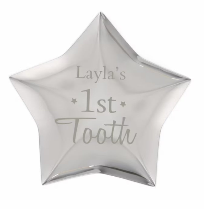 Personalised 1st Tooth Star Trinket Box