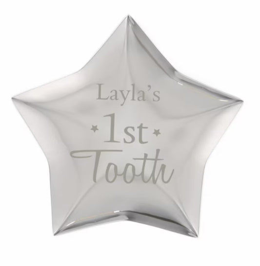 Personalised 1st Tooth Star Trinket Box