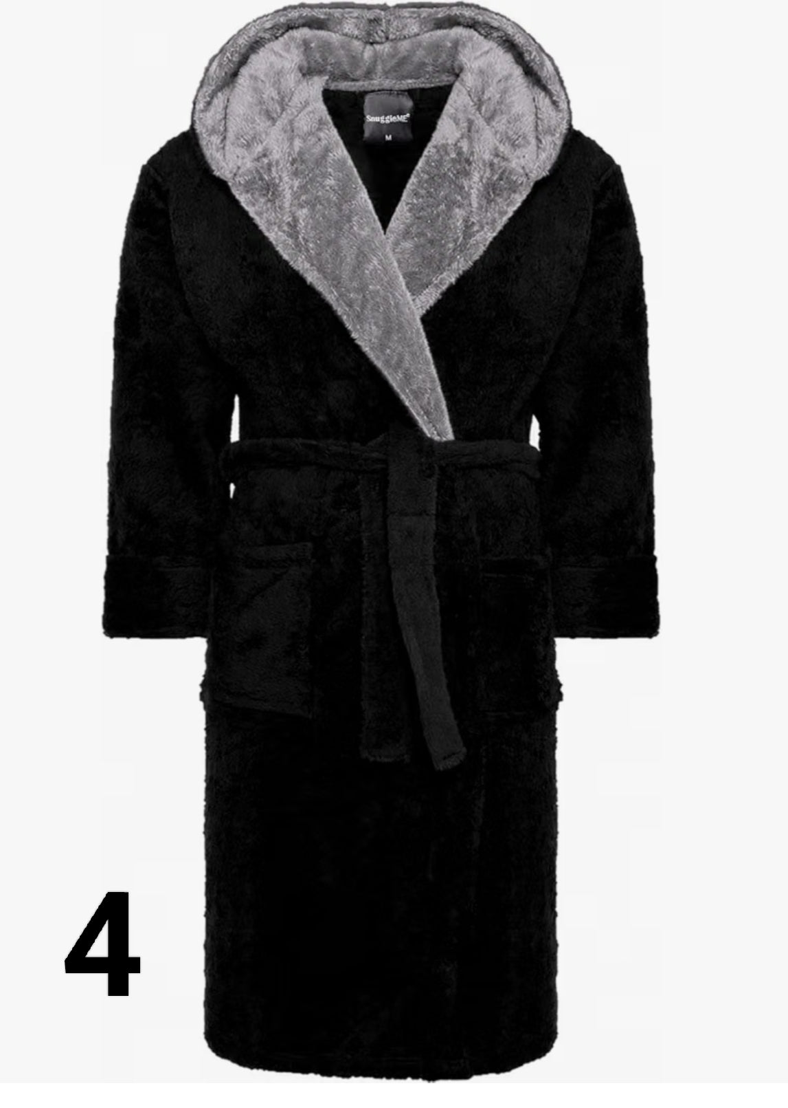 SnuggleME Dressing Gowns for Men's Super Soft Snuggle Hooded Dressing Gown
