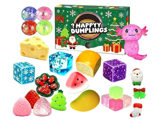 Squish - y Advent Calendars  24pcs Christmas Fidget Toys, Stress Toys