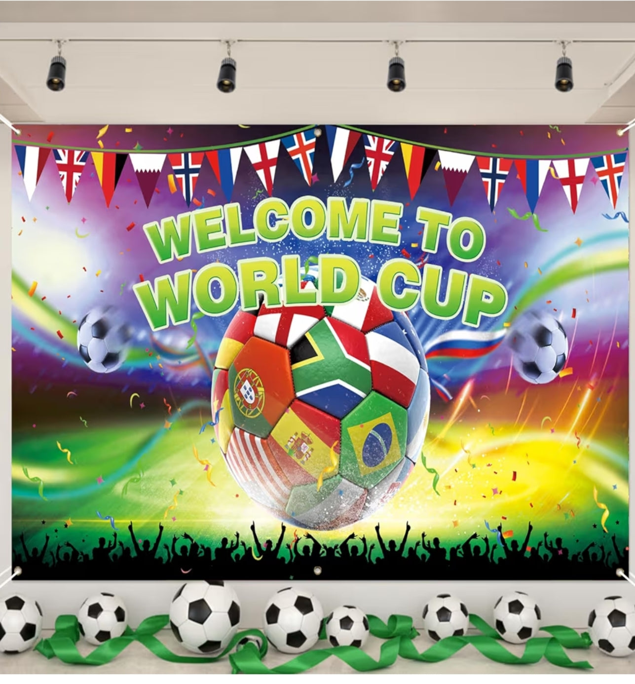 International Flag Bunting World Cup Sports Events Theme