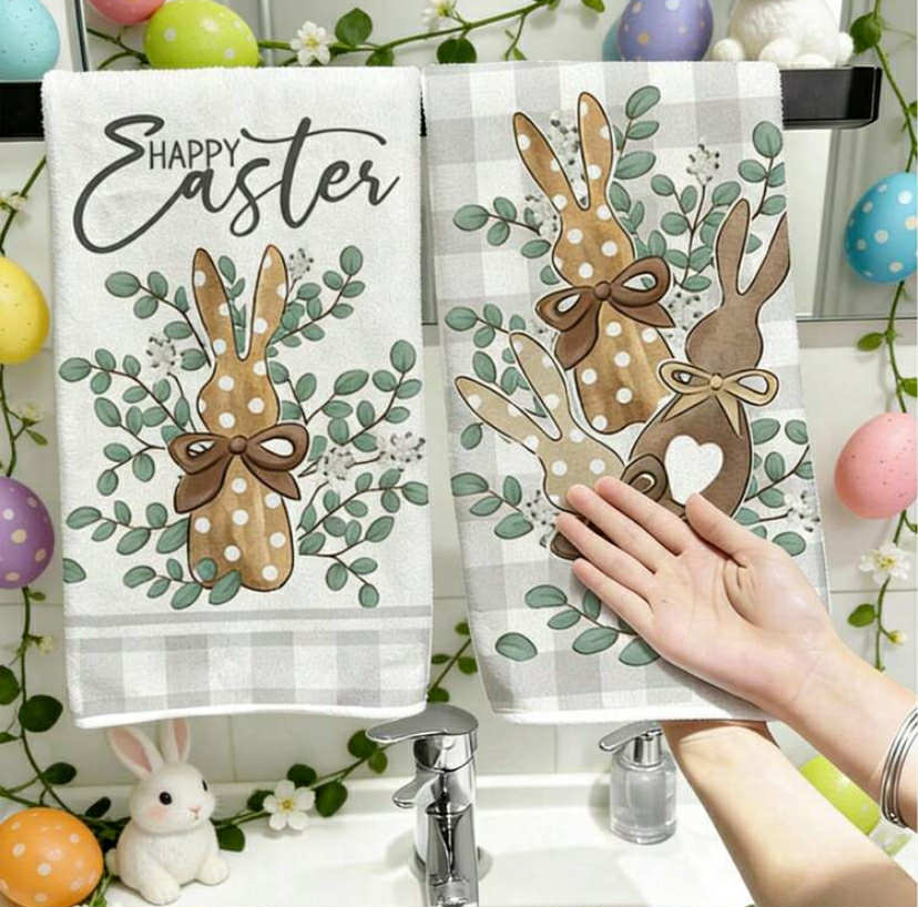 Bunny tea towels