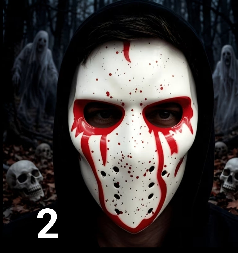 Halloween/Carnival, New Thickened Blood-Splattered Killer Maniac Cosplay Mask Hockey Mask
