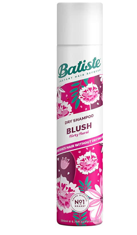 Batiste Dry Shampoo in Blush 200ml, Floral & Flirty Fragrance, No Rinse Spray to Refresh Hair in Between Washes (Packing May Vary)