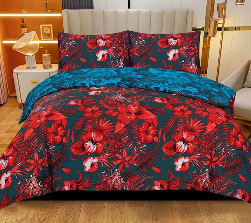 100% Rich Cotton Duvet Quilt Cover Bedding Set
