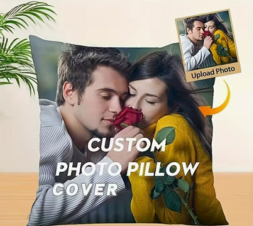 Custom Photo Pillow Cover, 1 pc, Soft Short Plush, Modern Style, Hand Wash Solely, Zipper Closure, Filled, Polyester Cover, Unique