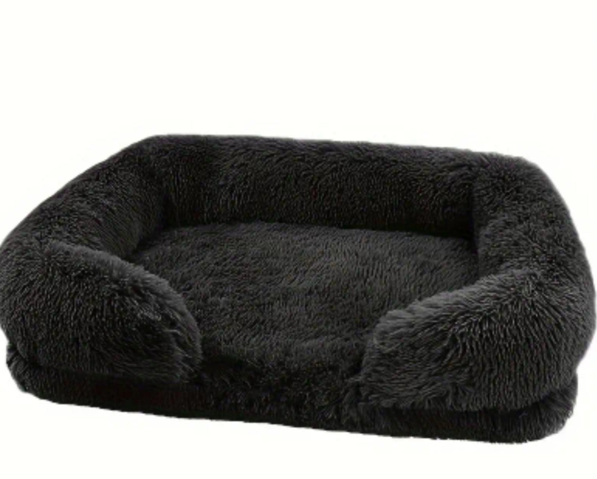Long Plush Detachable Washable Pet Dog Sofa and Large Dog Bed (XL)