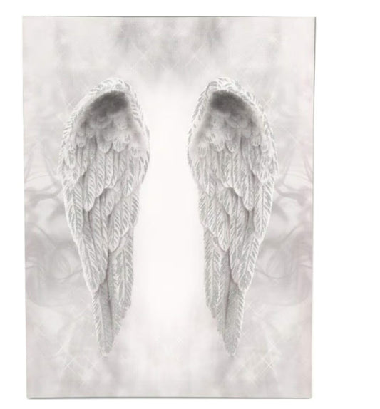 Street Glitter Angel Wings Canvas Wall Art Hanging Picture Home Decoration Print Plaque