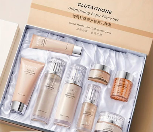 Luvjoi Glutathione Radiance 8-Piece Skincare Set  Brightening Firming Moisturizing  Sensitive Skin