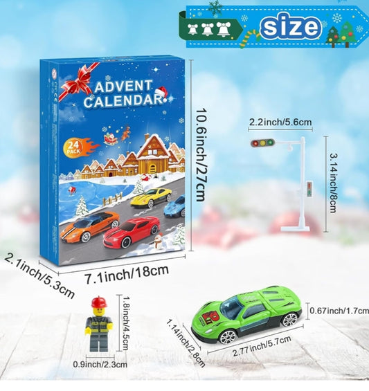 Mini Racers Advent Calendar  Toys Kids Racing Cars 24 Days