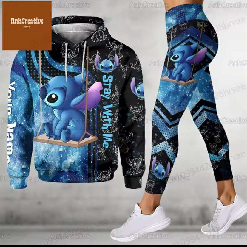 Cute Stitch hoodie and leggings