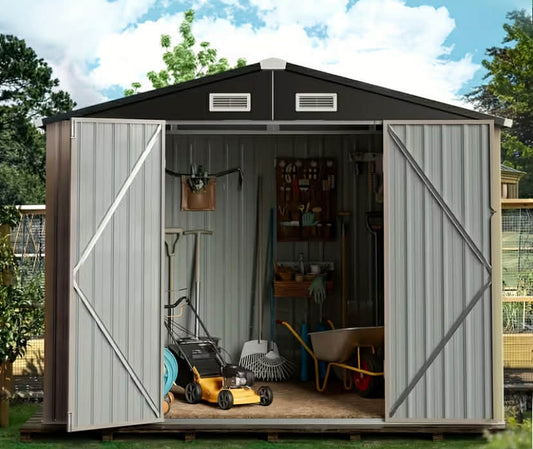 Nordivale 6x4ft Metal Storage Shed Outdoor